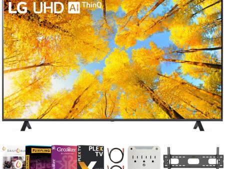 LG 43 Inch HDR 4K UHD Smart TV 2022 with Movies Streaming Bundle Online