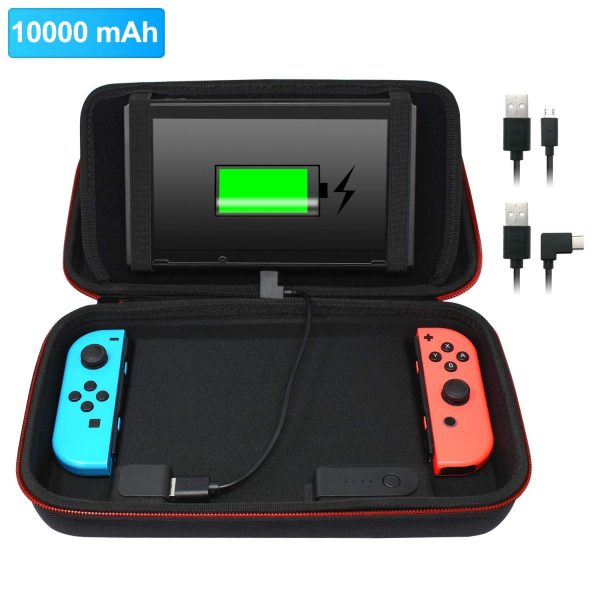 Deco Gear 10000mAH Charging Case for Nintendo Switch with 128GB Audio Essentials Bundle Online now