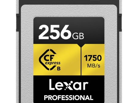 Lexar 256GB Professional CFexpress Type B Card GOLD Series Fashion