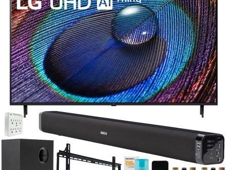 LG 55  UR9000 Series LED 4K UHD Smart webOS TV with Deco Gear Home Theater Bundle Discount