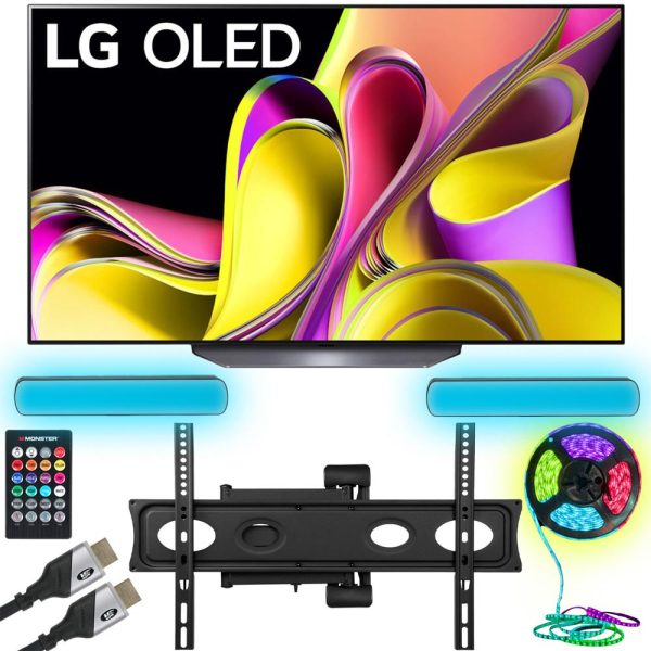 LG 65  B3 Series OLED 4K UHD Smart webOS TV w  Monster TV Wall Mount Kit Fashion