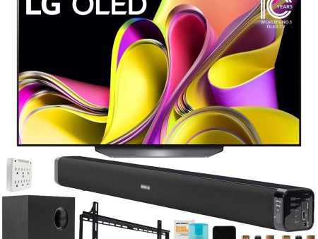 LG 55  B3 series OLED 4K UHD Smart TV ThinQ AI with Deco Gear Home Theater Bundle on Sale