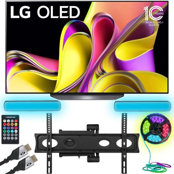 LG 65  B3 Series OLED 4K UHD Smart webOS TV w  Monster TV Wall Mount Kit Fashion