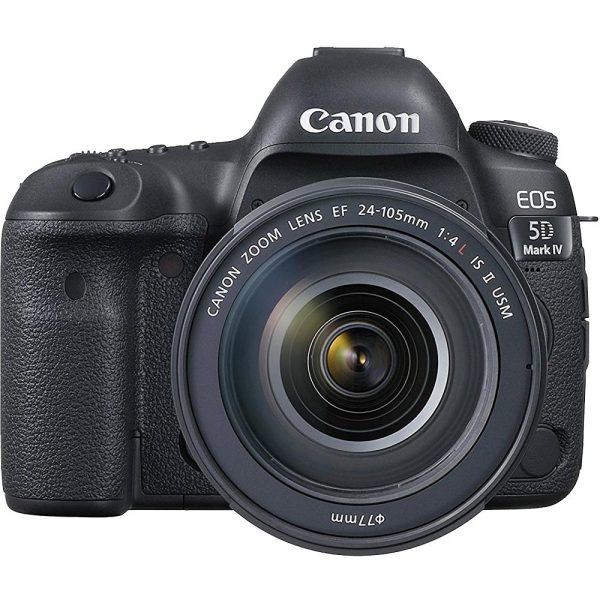 Canon 5D Mark IV DSLR Camera w EF 24-105mm Lens Pro Memory Triple Battery Bundle Sale