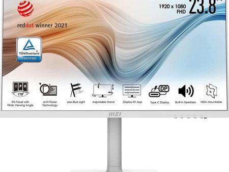 MSI 24  Business and Productivity Monitor in White - ModernMD241PW Cheap