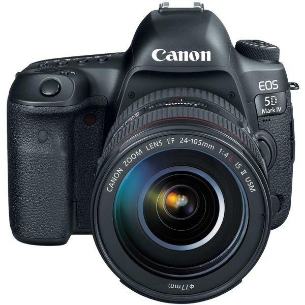 Canon 5D Mark IV DSLR Camera w EF 24-105mm Lens Pro Memory Triple Battery Bundle Sale