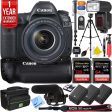 Canon 5D Mark IV DSLR Camera w EF 24-105mm Lens Pro Memory Triple Battery Bundle Sale