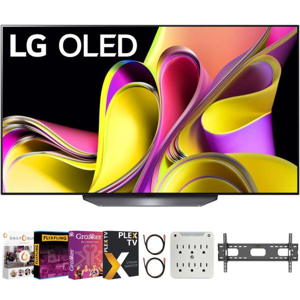 LG 77 Inch Class B3 series OLED 4K UHD Smart webOS TV + Movies Streaming Bundle Online now