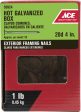 Ace 20D 4 in. Box Hot-Dipped Galvanized Steel Nail Flat Head 1 lb Online Hot Sale