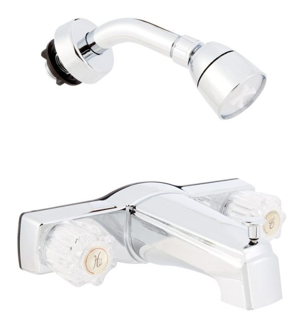 American Brass 2-Handle Chrome Plated Bath Faucet Online Sale