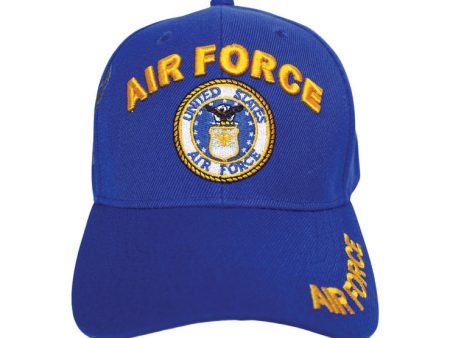 JWM U.S. Air Force Logo Baseball Cap Royal Blue One Size Fits All Online