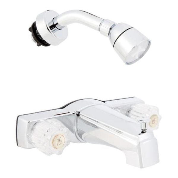 American Brass 2-Handle Chrome Plated Bath Faucet Online Sale