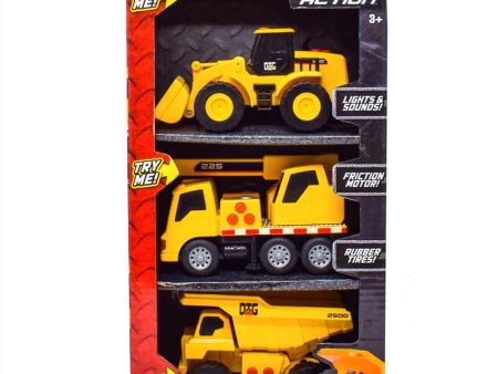 Sunny Days Maxx Action Mini Construction Vehicles Plastic Multicolored Discount