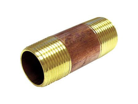 Ace 3 4 in. MPT Brass Nipple 1-1 2 in. L Sale