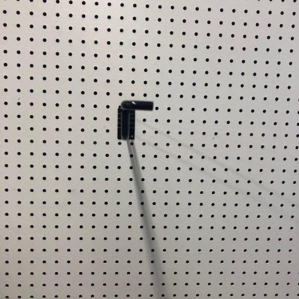 16 in. 250 Black Metal Display Brooms Peg Hook 1 pk Sale