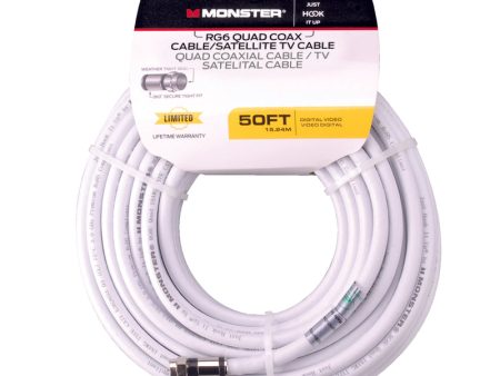 Monster Just Hook It Up 50 ft. Weatherproof Video Coaxial Cable Sale