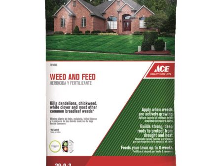 Ace Weed & Feed Lawn Fertilizer For All Grasses 5000 sq ft For Cheap