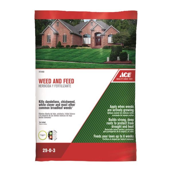 Ace Weed & Feed Lawn Fertilizer For All Grasses 5000 sq ft For Cheap