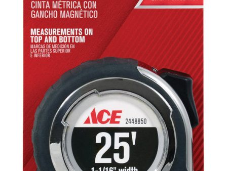 Ace 25 ft. L X 1.06 in. W Magnetic Hook Tape Measure 1 pk Cheap