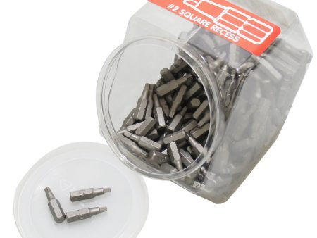 Mayhew Bestway s Square Recess #2 X 5.75 in. L Screwdriver Bit Carbon Steel 100 pc Supply