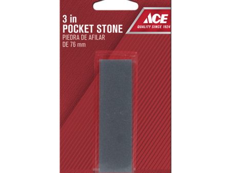 Ace 3 in. L Aluminum Oxide Pocket Sharpening Stone 80 Grit 1 pc For Discount