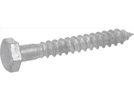 Hillman 1 4 in. X 1 in. L Hex Hot Dipped Galvanized Steel Lag Screw 100 pk Online Sale