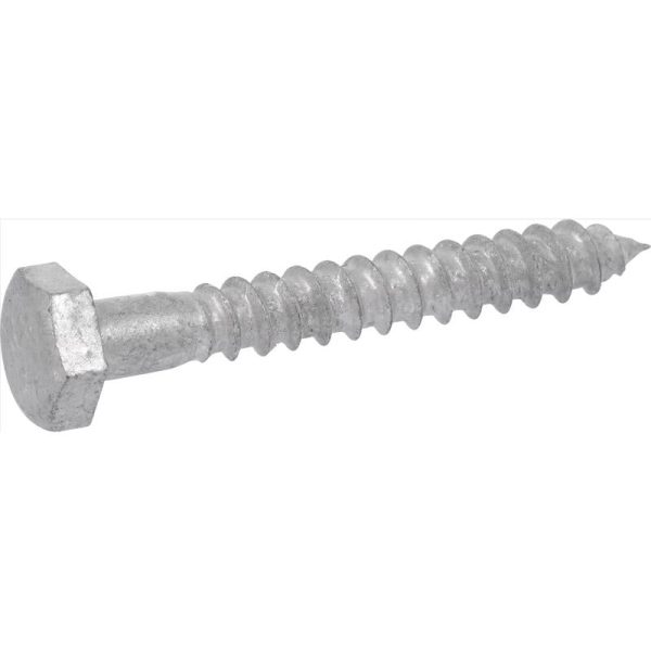 Hillman 1 4 in. X 1 in. L Hex Hot Dipped Galvanized Steel Lag Screw 100 pk Online Sale