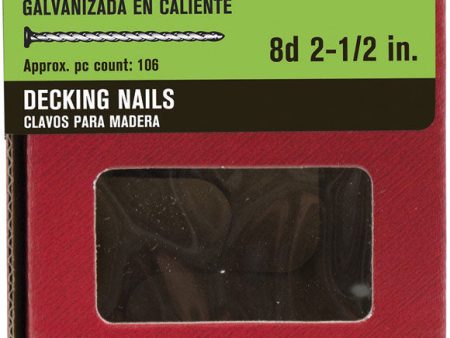 Ace 8D 2-1 2 in. Deck Steel Nail Flat Head 1 lb Fashion