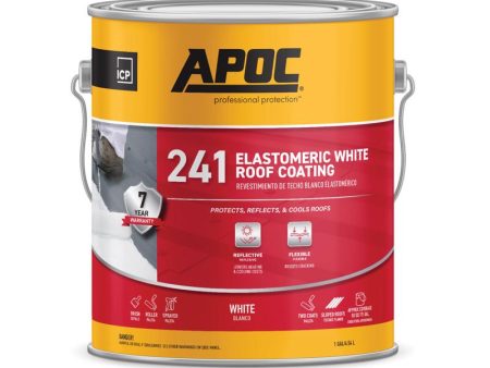 APOC Gloss White Acrylic Roof Coating 1 gal Hot on Sale