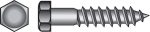 Hillman 1 4 in. X 1 in. L Hex Hot Dipped Galvanized Steel Lag Screw 100 pk Online Sale