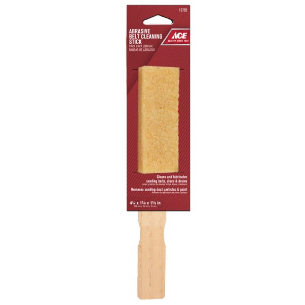 Ace 4 in. L X 1.5 in. W Natural Rubber Sanding Belt Cleaning Stick 1 pc Fashion