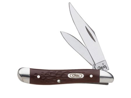 Case Working Peanut Brown Stainless Steel 2.88 in. Pocket Knife Supply