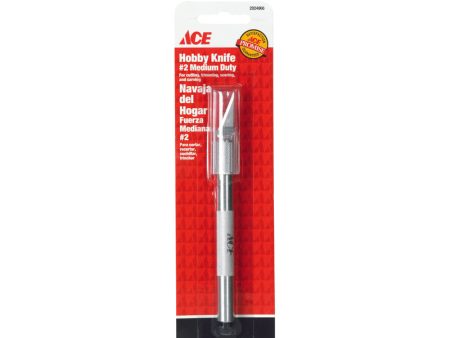 Ace 4 in. Fixed Blade Hobby Knife Silver 1 pk For Cheap