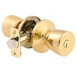 Ace Tulip Polished Brass Entry Knob Right or Left Handed For Discount