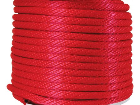 Koch 5 8 in. D X 140 ft. L Red Solid Braided Polypropylene Derby Rope on Sale