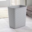 Sterilite 3.4 gal Brown Polypropylene Weave Wastebasket on Sale