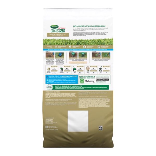 Scotts Turf Builder Tall Fescue Grass Sun or Shade Fertilizer Seed Soil Improver 32 lb Discount