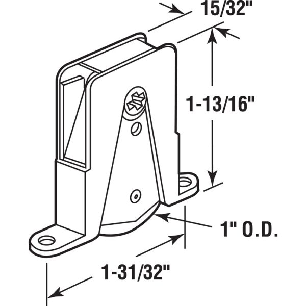 Prime-Line 1 in. D X 1 4 in. L Aluminum Nylon Roller Assembly 2 pk Fashion