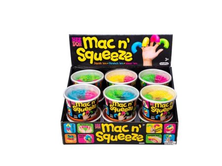 Schylling NeeDoh Mac N Squeeze Fidget Toy Assorted 4 pc Supply