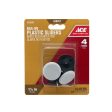 Ace White 1-1 4 in. Nail-On Plastic Sliders 4 pk Discount