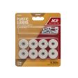 Ace White 1 in. Screw-On Plastic Sliders 8 pk For Discount