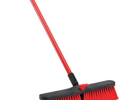 Libman Polyethylene Terephthalate 18 in. Multi-Surface Push Broom Supply