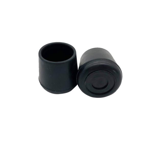 Ace Rubber Leg Tip Black Round 1-1 4 in. W 2 pk Cheap