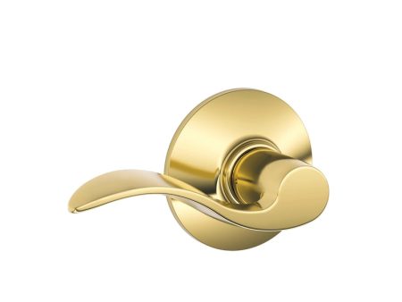 Schlage Accent Bright Brass Passage Lever Right or Left Handed Online now