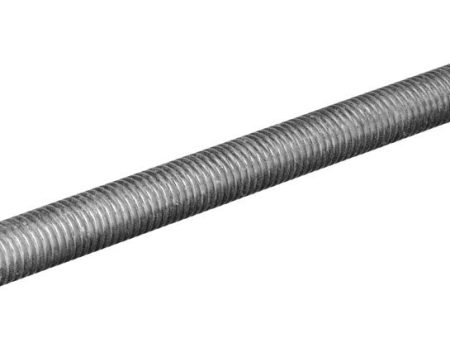 SteelWorks 3 8 in. D X 36 in. L Zinc-Plated Steel Threaded Rod Hot on Sale