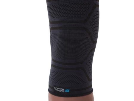 Copper Fit Ice Black Traditional Compression Knee Sleeve 1 box 1 each Online