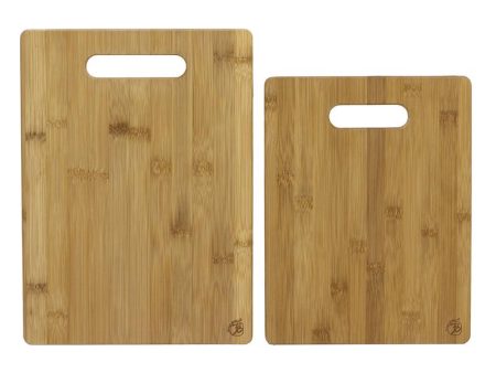 Totally Bamboo 13 in. L X 9.5 in. W X 0.38 in. Bamboo Cutting Board Set 2 pc Online now