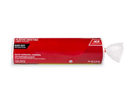 Ace Plastic Sheeting 4 mil X 10 ft. W X 25 ft. L Polyethylene Clear on Sale