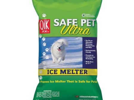 Qik Joe Safe Pet Ultra Magnesium Chloride Sodium Chloride Pet Friendly Pellet Ice Melt 20 lb Online Sale