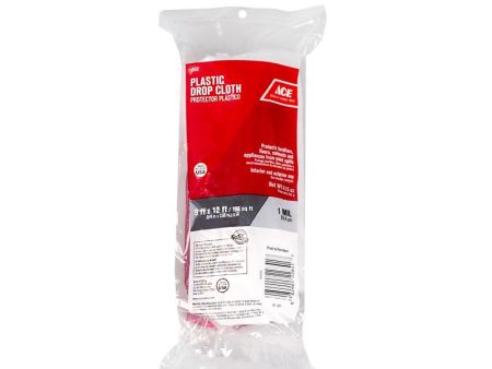 Ace 9 ft. W X 12 ft. L X 1 mil Plastic Drop Cloth 1 pk Discount